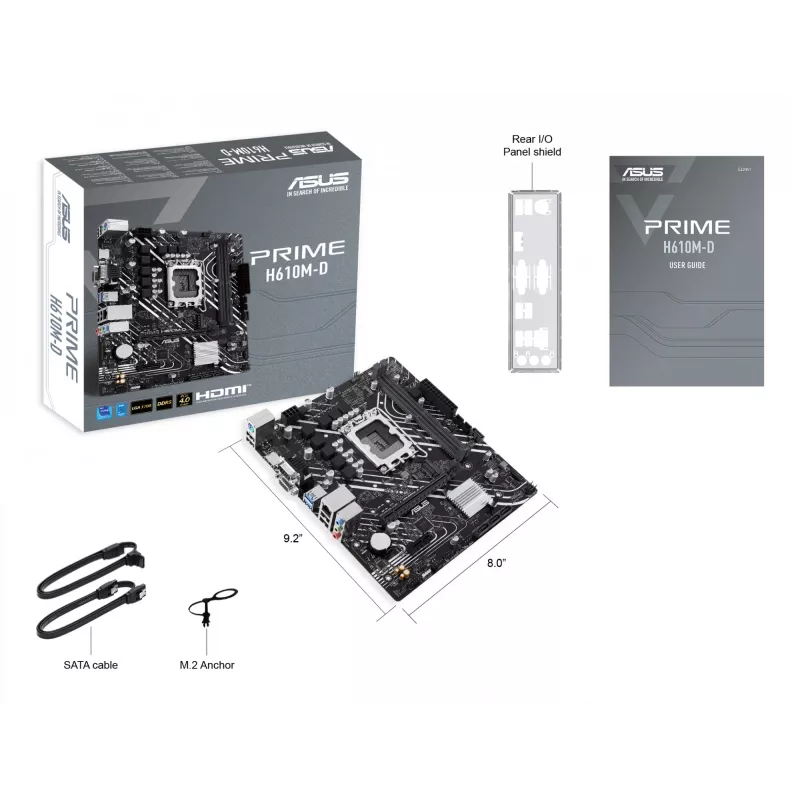 Motherboard ASUS PRIME H610M-D Intel H610 LGA 1700 micro ATX