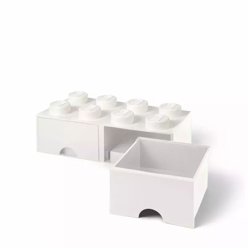 Schublade LEGO Brick 8, room copenhagen RC40061735, weiß