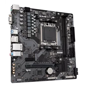 GIGABYTE B650M S2H Motherboard - AMD Ryzen 9000 Series CPUs, 5+2+2 Phases VRM, bis zu 6400MHz DDR5 (OC), 1xPCIe 4.0 M.2, GbE LAN, USB 3.2 Gen 1