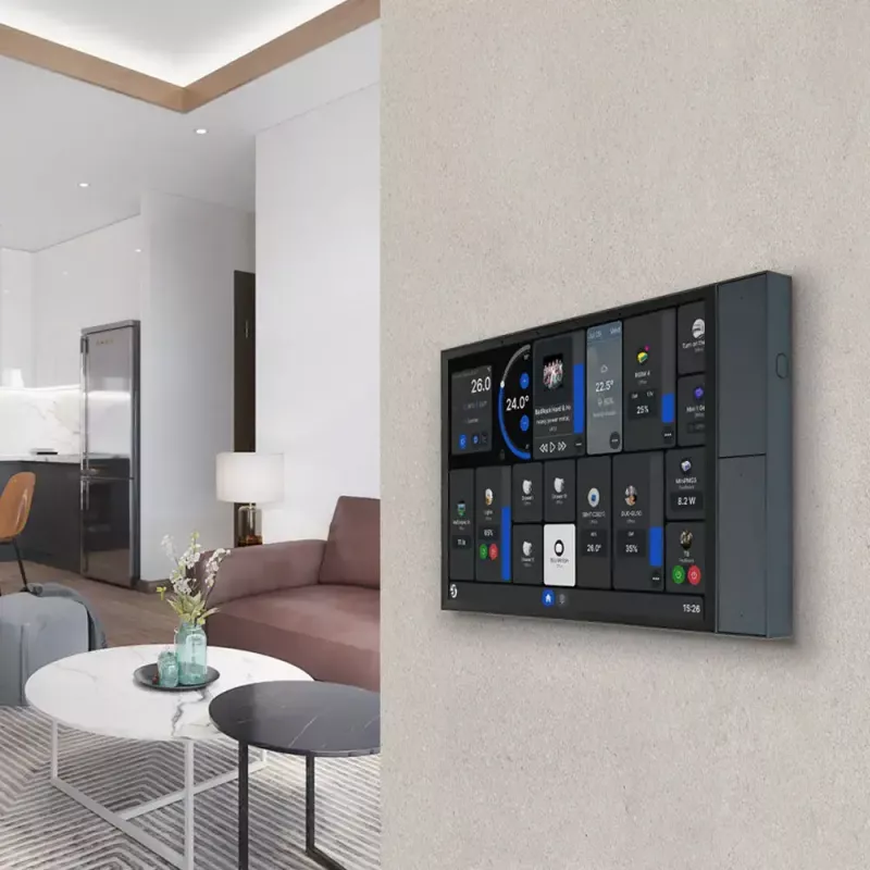 Wand-Bedienpanel Shelly Wall Display XL — 10,1 Zoll kapazitiver Touchscreen, 1280×752, Android, 1,8 GHz CPU, 2 GB RAM, 100–240 V