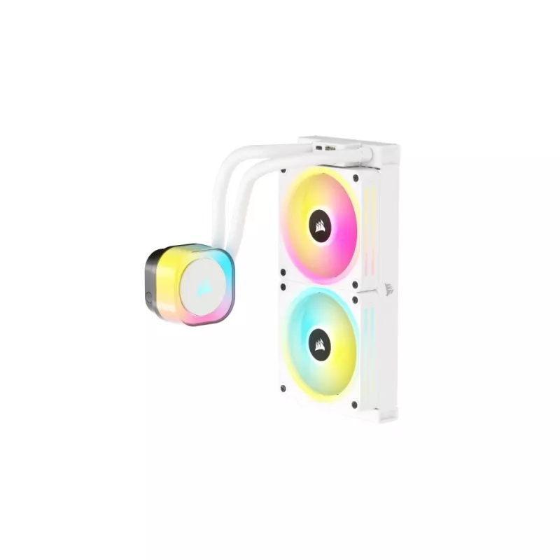 CORSAIR CPU-Kühler – iCUE Link H100i RGB AiO-Flüssigkeitskühler – Weiß