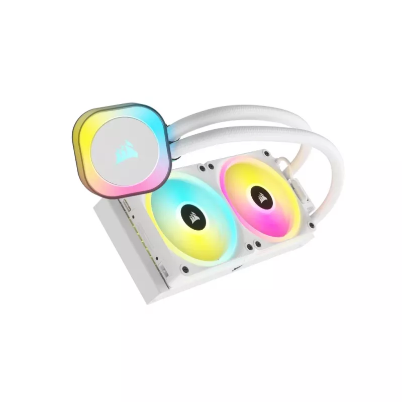 CORSAIR CPU-Kühler – iCUE Link H100i RGB AiO-Flüssigkeitskühler – Weiß