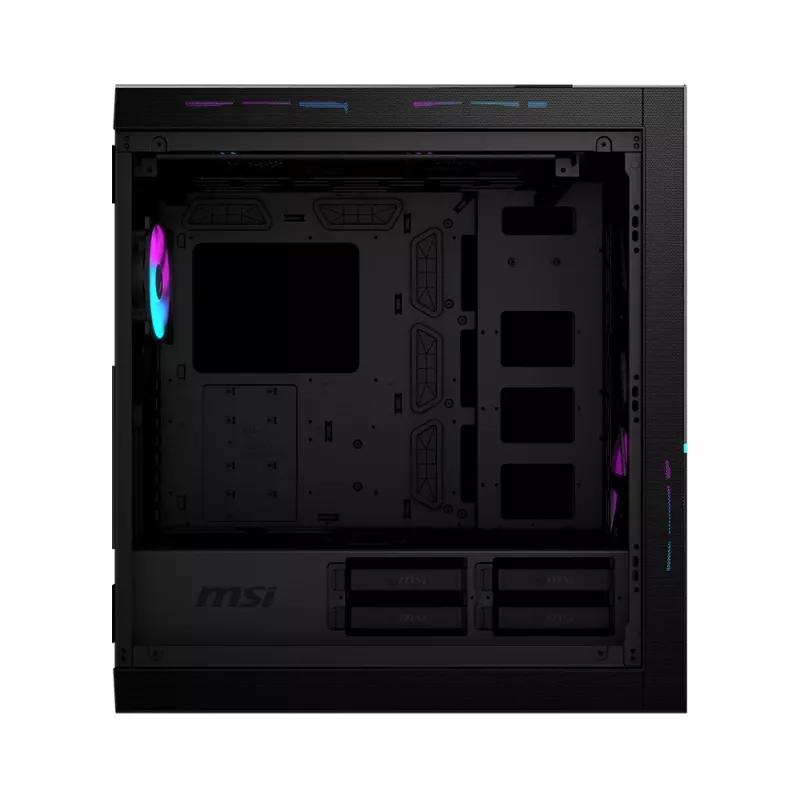 MSI MPG SEKIRA 500X Full Tower Gaming Computer Case 'Black, 3x 200mm ARGB + 1x 200mm + 1x120mm ARGB Fans, Mystic Light Sync, 8 Channel ARGB Hub, USB Type-C, Tempered Glass Panels, E-ATX, ATX, mATX, mini-ITX'