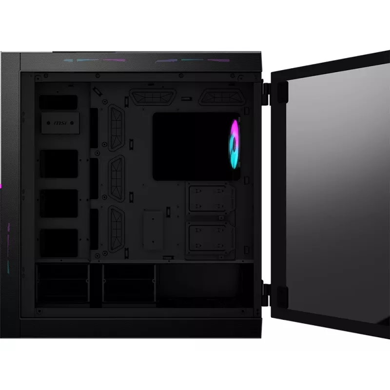 MSI MPG SEKIRA 500X Full Tower Gaming Computer Case 'Black, 3x 200mm ARGB + 1x 200mm + 1x120mm ARGB Fans, Mystic Light Sync, 8 Channel ARGB Hub, USB Type-C, Tempered Glass Panels, E-ATX, ATX, mATX, mini-ITX'