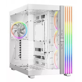 PC-Gehäuse bequiet! LIGHT BASE 900 FX Full Tower Weiß — Full Tower, XL-ATX, RGB-Lüfter, 49,5 cm GPU, 190 mm CPU-Kühler
