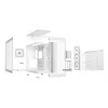 PC-Gehäuse bequiet! LIGHT BASE 900 FX Full Tower Weiß — Full Tower, XL-ATX, RGB-Lüfter, 49,5 cm GPU, 190 mm CPU-Kühler