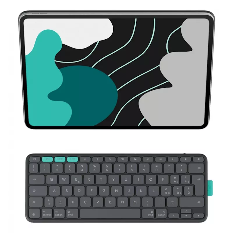 LOGITECH Flip Folio Graphite – iPad Pro 13 inch (M4) iPad Air 13 inch (M2 & M3) – Qwertz Deutsch
