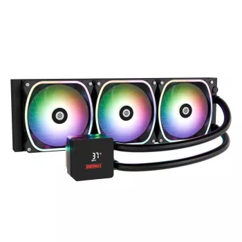 All-in-One-Flüssigkeitskühlung ENERMAX Aquafusion II 360 mm, 120 mm Lüfter, 380 W TDP, Schwarz