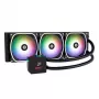 All-in-One-Flüssigkeitskühlung ENERMAX Aquafusion II 360 mm, 120 mm Lüfter, 380 W TDP, Schwarz
