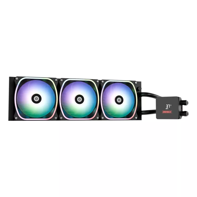 All-in-One-Flüssigkeitskühlung ENERMAX Aquafusion II 360 mm, 120 mm Lüfter, 380 W TDP, Schwarz