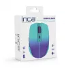 INCA Wireless Maus Iwm-511rm – RF Wireless + Bluetooth + USB Type-C – 1600 dpi – 6 Tasten – Grün Violett