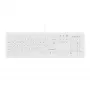 Contour Design Active Key Contour ClassicClean Medizinisches Keyboard mit abnehmbarer Abdeckung, Vollformat, kabelgebunden, Weiß, DE C8100