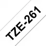 Brother TZE-261 Beschriftungsband Schwarz auf Weiß TZ