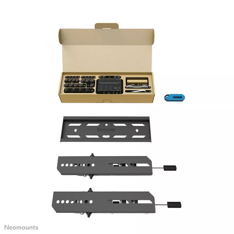 Neomounts WL35S-850BL12 TV-Wandhalterung 24-65 Zoll - neigbar - abschließbar - schnelle Montage
