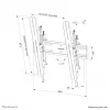 TV-Wandhalterung Neomounts WL35S-850BL14 Max. Gewicht 50 kg 32-75 Zoll
