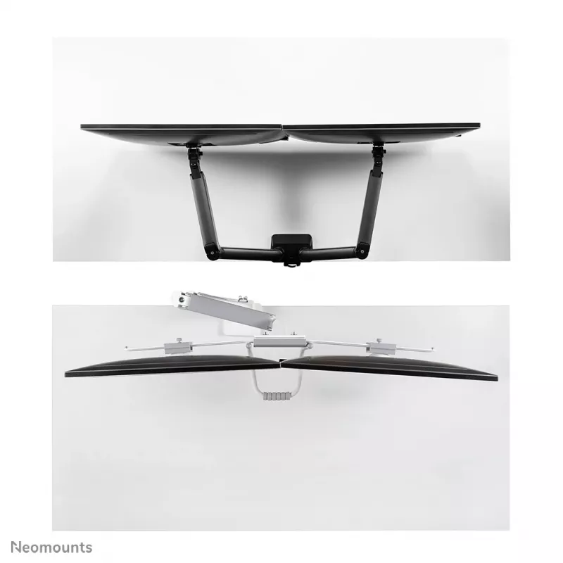 Neomounts DS75-450WH2 Monitorarm 17-32 Zoll - Gasfeder - Topfix - 180°-Stopp