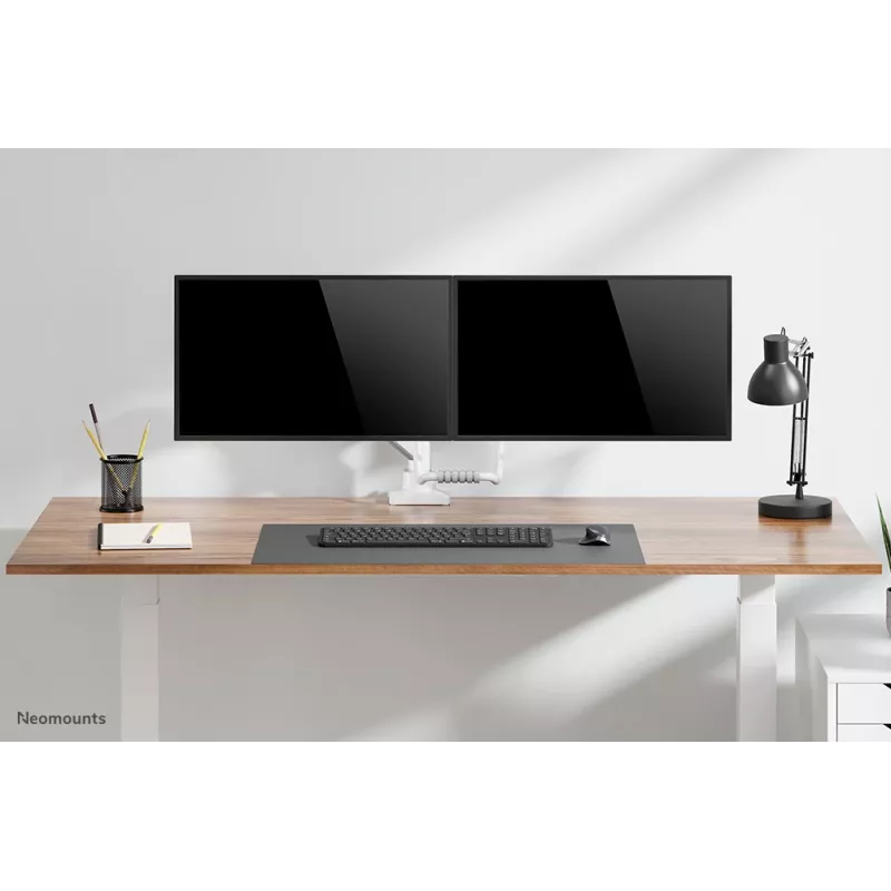 Neomounts DS75-450WH2 Monitorarm 17-32 Zoll - Gasfeder - Topfix - 180°-Stopp