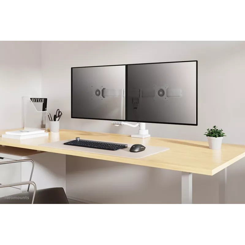 Neomounts DS75-450WH2 Monitorarm 17-32 Zoll - Gasfeder - Topfix - 180°-Stopp