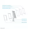 Neomounts DS15-640WH1 Tablet-Ständer Tisch 9,7-11 Zoll - abschließbar