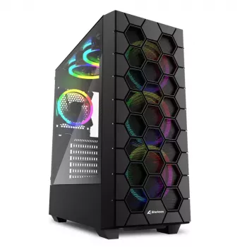 PC-Gehäuse Sharkoon RGB HEX Desktop Schwarz