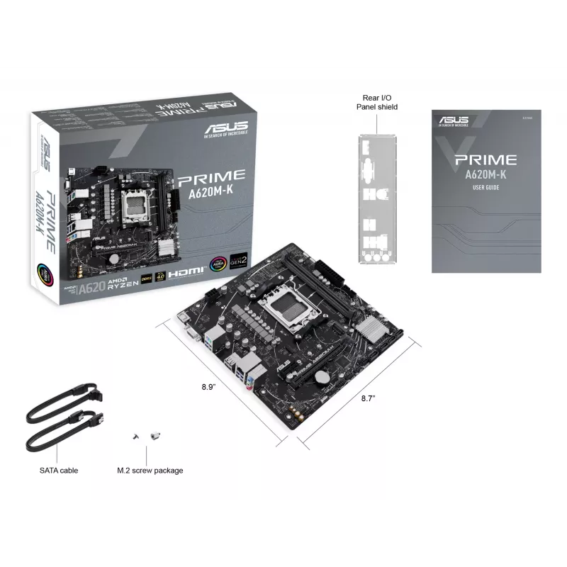 ASUS PRIME A620M-K AMD A620 Sockel AM5 micro ATX