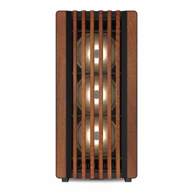 PC-Gehäuse Sharkoon REBEL C70M RGB Full Tower Schwarz, Holz