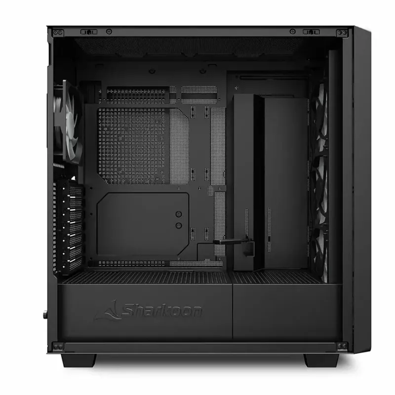 PC-Gehäuse Sharkoon REBEL C70M RGB Full Tower Schwarz, Holz