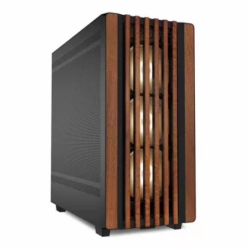 PC-Gehäuse Sharkoon REBEL C70M RGB Full Tower Schwarz, Holz