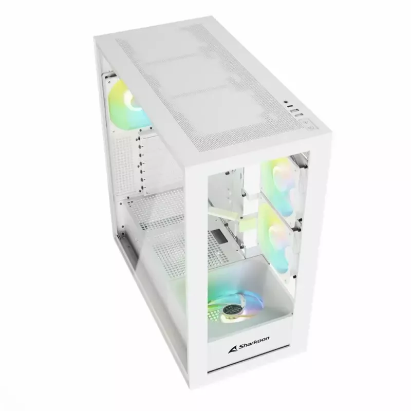 PC-Gehäuse Sharkoon Rebel C60 Midi-Tower Weiß