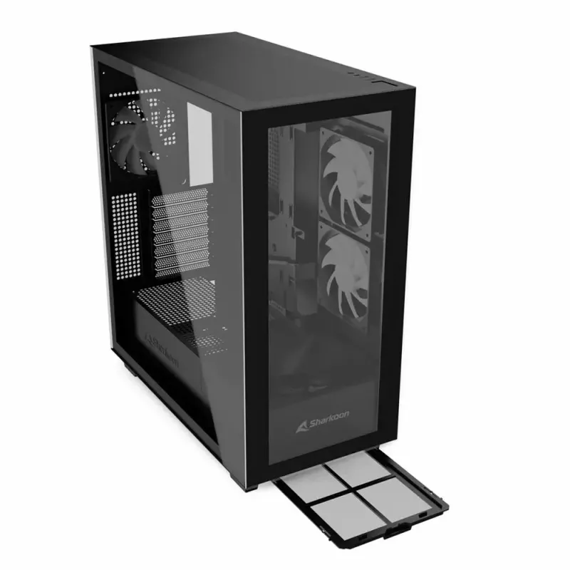 PC-Gehäuse Sharkoon Rebel C60 Midi-Tower Schwarz