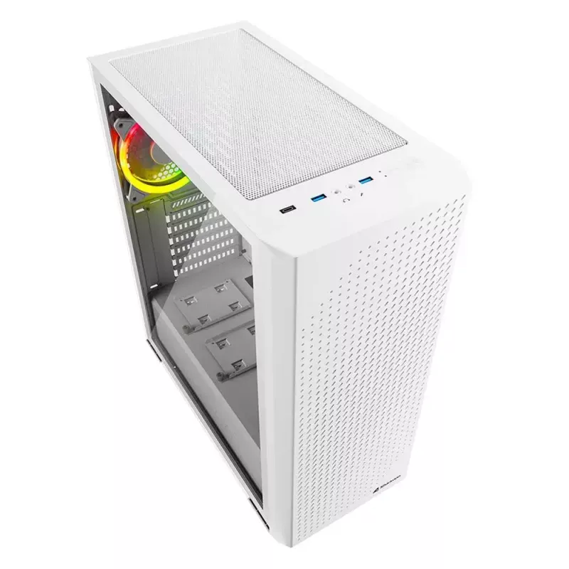 PC-Gehäuse Sharkoon VS9 RGB Midi Tower Weiß