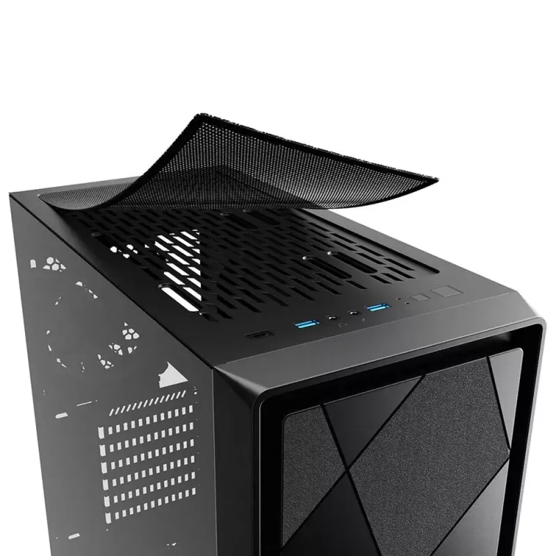 PC-Gehäuse Sharkoon VS8 RGB Midi Tower Schwarz