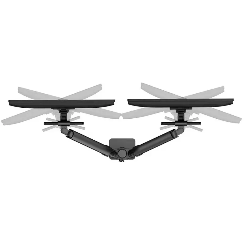 Neomounts DS65S-950BL2 Monitorarm 24-34 Zoll - Gasfeder - Topfix - mehrfach verstellbar - 180°-Stopp