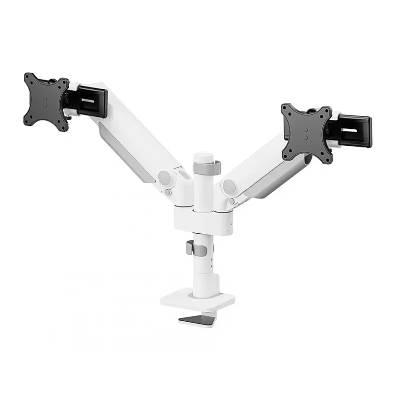 Neomounts DS65S-950WH2 Monitorarm 24-34 Zoll - Gasfeder - Topfix - mehrfach verstellbar - 180°-Stopp