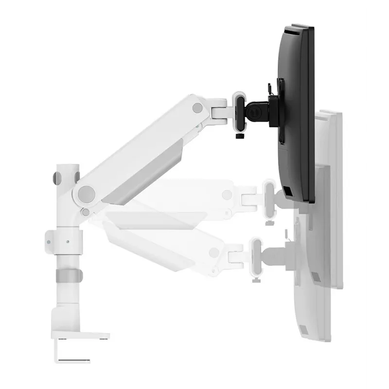 Neomounts DS65S-950WH2 Monitorarm 24-34 Zoll - Gasfeder - Topfix - mehrfach verstellbar - 180°-Stopp