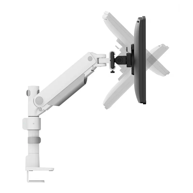 Neomounts DS65S-950WH2 Monitorarm 24-34 Zoll - Gasfeder - Topfix - mehrfach verstellbar - 180°-Stopp