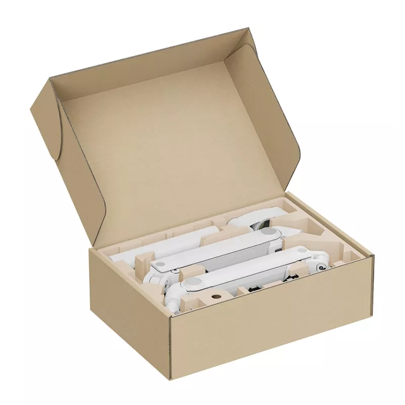 Neomounts DS65S-950WH2 Monitorarm 24-34 Zoll - Gasfeder - Topfix - mehrfach verstellbar - 180°-Stopp
