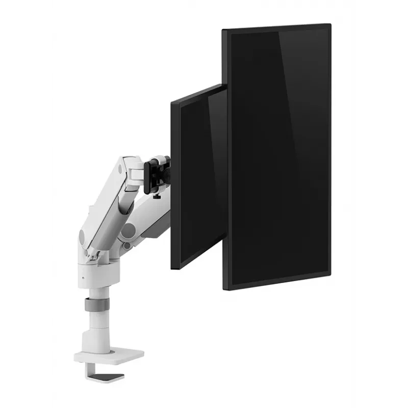 Neomounts DS65S-950WH2 Monitorarm 24-34 Zoll - Gasfeder - Topfix - mehrfach verstellbar - 180°-Stopp