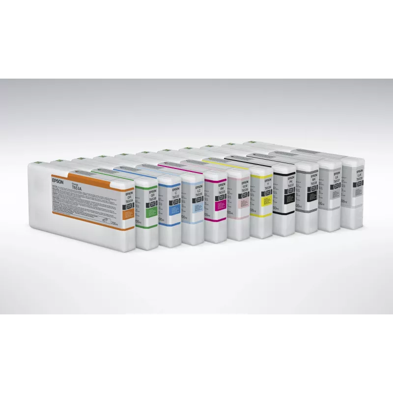 Epson T6537 Hellschwarz Tintenpatrone (200ml), Hellschwarz, Pigmenttinte, 200 ml, 1 Stk.