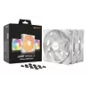 bequiet! LIGHT WINGS LX 140mm PWM 3er-Pack Weiß — 140×25 mm Lüfter, 1200 U/min, 95 m³/h, RGB-LEDs