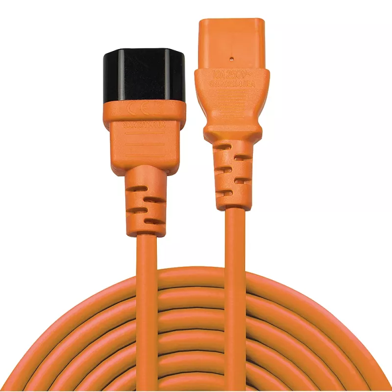 Lindy 2m IEC-Verlängerungskabel, Orange