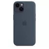 APPLE iPhone 14 - Silikonhülle mit MagSafe - Storm Blue