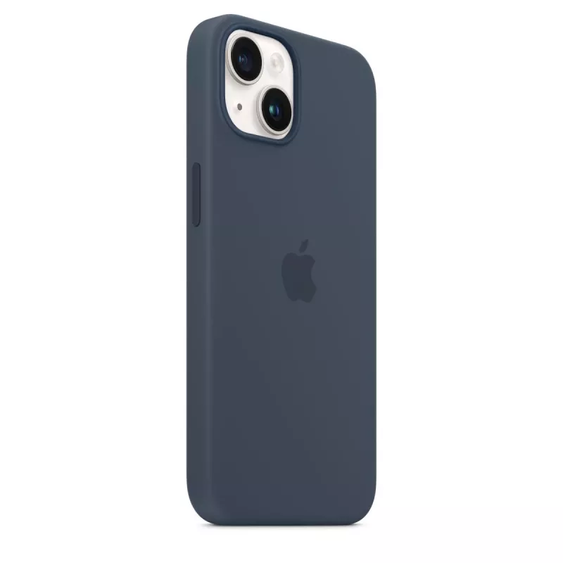 APPLE iPhone 14 - Silikonhülle mit MagSafe - Storm Blue