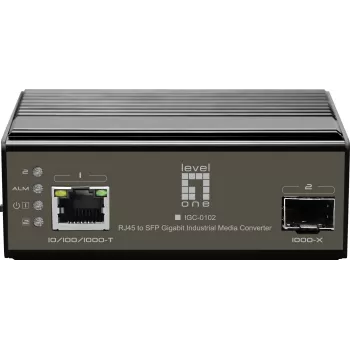 LevelOne IGC-0102 Netzwerk-Medienkonverter 1000 Mbit/s Schwarz