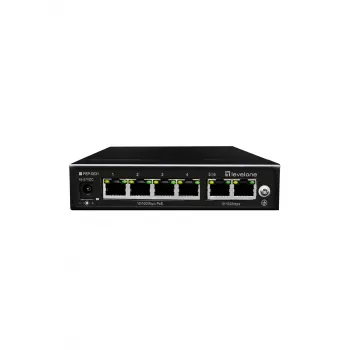 LevelOne FEP-0631 Netzwerk-Switch Fast Ethernet (10/100) Power over Ethernet (PoE) Schwarz