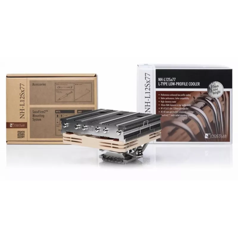 Kühler/Radiator Noctua NH-L12SX77 12 cm Beige Nickel 450-1850 U/min