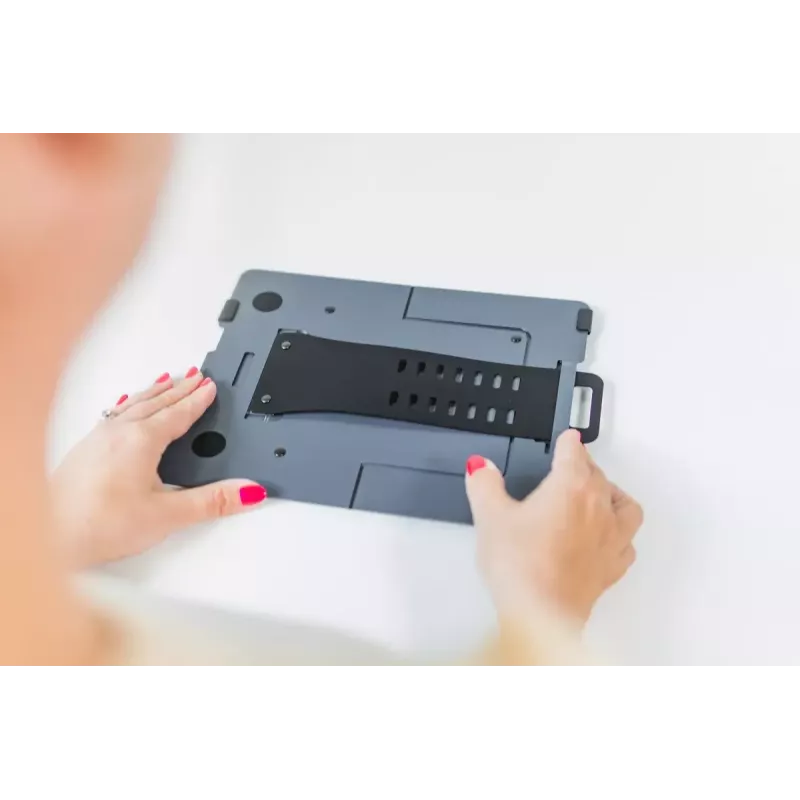 Laptop-Ständer BakkerElkhuizen FlexTop 170 Schwarz Dunkelgrau Aluminium Gummi Stahl