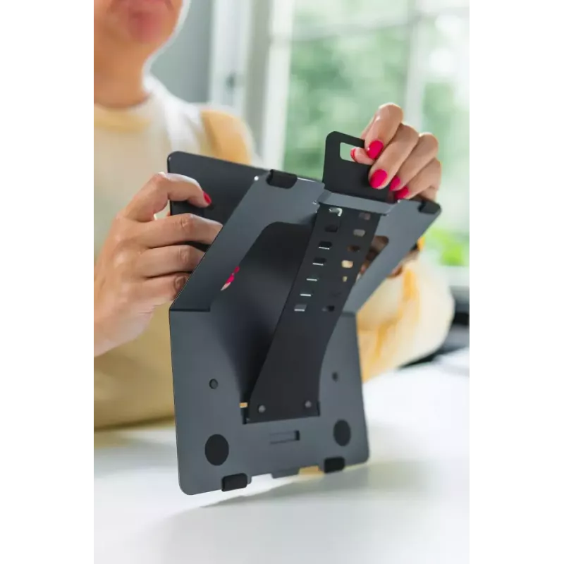 Laptop-Ständer BakkerElkhuizen FlexTop 170 Schwarz Dunkelgrau Aluminium Gummi Stahl