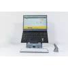 Laptop-Ständer BakkerElkhuizen FlexTop 170 Schwarz Dunkelgrau Aluminium Gummi Stahl