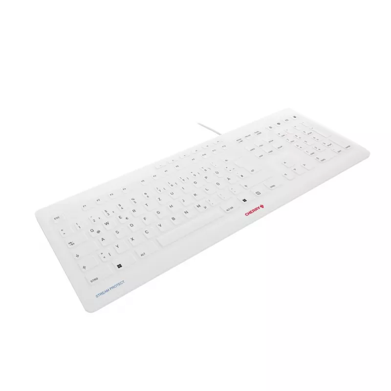 CHERRY Stream Tastatur JK-8502DE-0 USB QWERTZ Deutsch Grau Kabelgebunden 115 Tasten